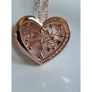 Lovely 3D Tree Of Life Pendant 5th Avenue Jewelry Rhodium Plated